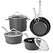Calphalon 1876784 Contemporary Hard-Anodized Aluminum Nonstick Cookware, Set, 8-Piece, Black