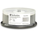 Verbatim BD-R DL 50GB 6X DataLifePlus White Thermal Printable, Hub Printable - 25pk Spindle