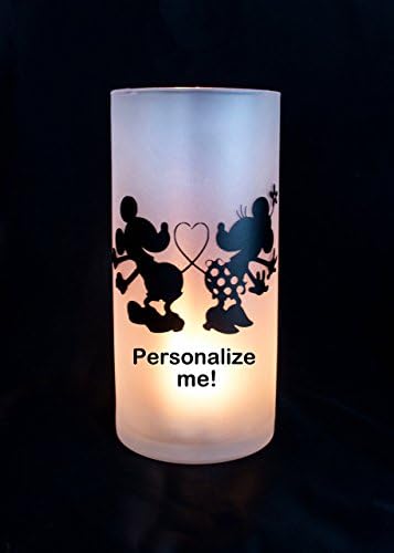 Custom Mickey and Minnie Candle Holder