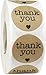 Natural Kraft Thank You Stickers with Hearts Appreciation Labels 1 Inch 500 Adhesive Stickers