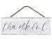 P. Graham Dunn Grateful Thankful Blessed Whitewash 10 x 3.5 Inch Pine Wood Slat Hanging Wall Sign