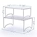 Simple Trending 2 Pack Kitchen Cabinet and Counter Shelf Organizer, Expandable Stackable, Green