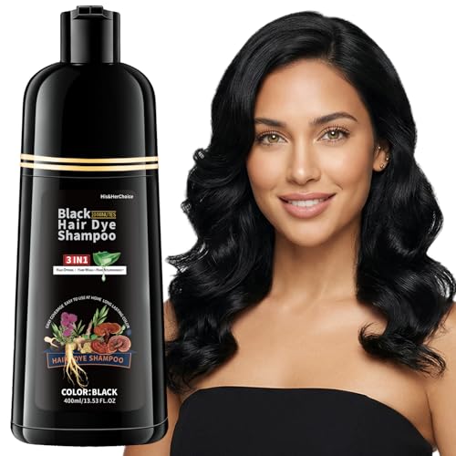 HIS&HERCHOICE Black Hair Dye Shampoo, 3-in-1 Hair Color for Gr... 41fB0bTvPiL