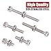 Hilitchi 210pcs M2 Stainless Steel Hex Socket Head Cap Screws Nuts Assortment Kit with Box (Steel M2)