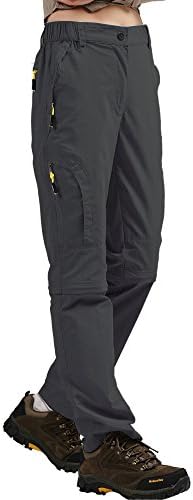 Hiking Pants Womens Convertible Quick Dry Lightweight Zip Off Outdoor Fishing Travel Safari Capri Pants