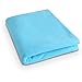Deconovo Thermal Soft Brush Microfiber Fleece Blanket Super Warm Cozy All Season Lightweight Solid Throw Blankets for Bed or Couch 50 x 60 Inch Sky Blue 1 Piece