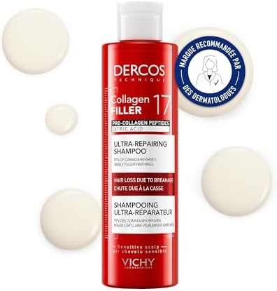 Dercos Shampooing Ultra-Réparateur Collagen 17 Anti-Casse 200ml