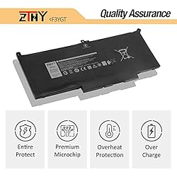 ZTHY 60Wh F3YGT Laptop Battery Replacement for Dell