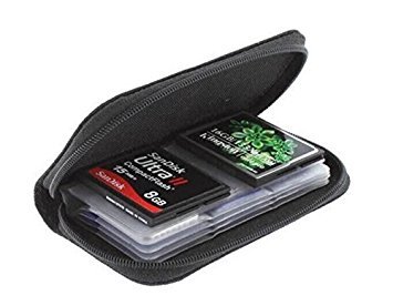 Drhob 1pcs Memory Card Storage Carrying Pouch Case Holder Wallet For CF/SD/SDHC/MS/DS