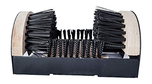 Paper and Presents Boot Scraper Scrubber Brush Cleaner Mountable - Indoor/Outdoor Boot Brush for Boots, Shoes, Sneakers, Home or Commercial Use