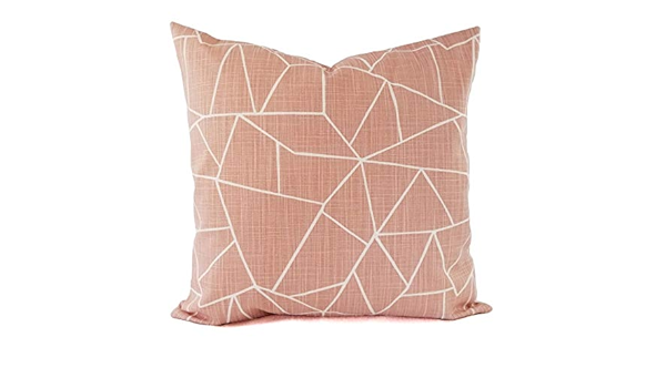 pink geometric pillow