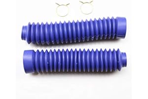 NEWLAND2019 Motorcycle Front Shock 30mm Fork Rubber Boots Dust Jacket Cover For Honda Kawasaki Suzuki Yamaha Dirt Bike Off-Road Custom (Blue)