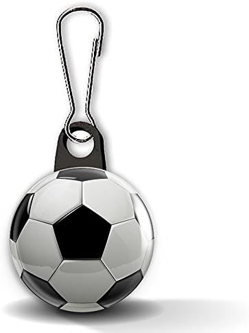 Soccer Ball Sports 1 Inch Backpack Zipper Pull Charm
