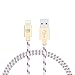 LAX Gadgets iPhone Charger Lightning Cable - MFi Certified Durable Braided Apple Lightning USB Cord for iPhone 11/11 Pro Max/XS Max/X/iPad, iPod & More