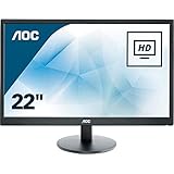 AOC e2270Swdn 21.5" Widescreen TN LED Black Monitor (1920x1080/5ms/VGA/DVI)
