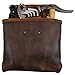 Hide & Drink, Tool Belt Bag for Constructor, Single Big Pocket with Belt Loop, Full Grain Leather, Handmade, Bourbon Brown