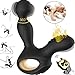 Male Prostate Massager Vibrating Anal Sex Toys with 3 Speeds Rotating +10 Speeds Vibrating- Heating Wireless Remote Anal Butt Plug for Men Women and Couples