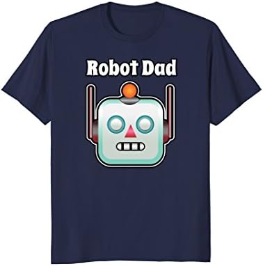 Mens Robot Dad Shirt Matching Robot Shirts For Family Large Navy
