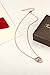 Lelekiss Rose Gold Swarovski Crystal Interlocking Hearts Pendant Necklace for Women, 18''