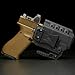 Werkz M6 Light Bearing Kydex Holster (Black) - Inside Waist Band (IWB) or Appendix (AIWB) Concealed Carry - Precise Fit with Concealment Claw - Made in USA