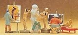 Artist, Sculptor & 3-Nude Models HO Scale Preiser Models