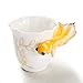 New Fashion Hand Crafted Porcelain Enamel Goldfish Coffee Cup Set with Saucer and Spoon - Gift Packaging