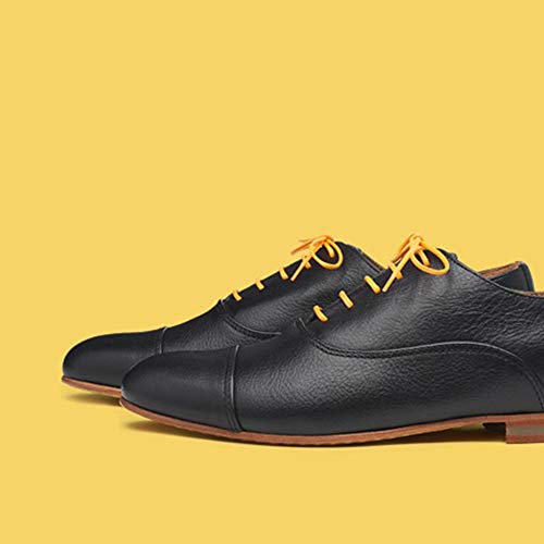 [2 Pairs] Pack Waxed Round Oxford Shoe Laces for Dress Shoes Chukka 3/32" Thin - Thumbnail 3