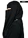 Mybatua Women's Soft Crepe Niqab Set Muslim Hijab Burqa Burka Naqaab
