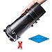 BOTTLED JOY Protein Shaker Bottle 20 oz BPA Free Sports Water Bottle 600ml Gym Water Bottle with Storage for Quick Easy Nutrition Supplement (Black, 600ml)