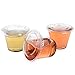 Golden Apple,9oz Plastic cups with flat lid no hole 50sets