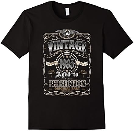 Men's 32th Birthday Gift Vintage Made In 1985 Born in 1985 Shirt 3XL Black
