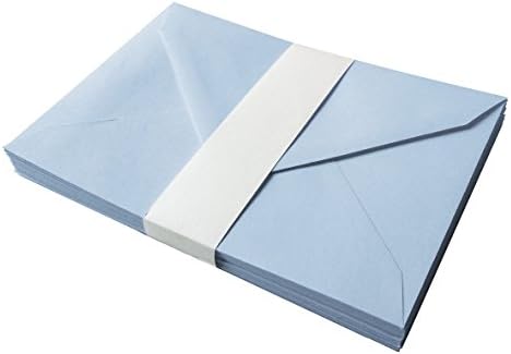 CYDPrinting C6 (A6) 114 x 162mm 14 Colours-100gsm Gummed Greeting Envelopes White/Coloured (50, Blue)