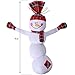 Christmas Plush Dog Squeaky Toys - EXPAWLORER Cute Xmas Snowman Design Soft and Safe for Small to Medium Dogs Cats Pets Playing 16.5