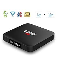 Caja Android 7.1 TV, Sawpy T95 S1 Android 7.1 2GB DDR3 + 16GB eMMC 4K Smart TV Box 64bit Quad-core cortex-A53 con 2,4 GHz WiFi
