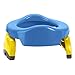 Kalencom Potette Plus 2-in-1 Travel Potty and Trainer Seat - Dual-Purpose Potty Training Toilet Seat - Portable Potty for Toddler Travel - With Durable, Lock-In Legs and Splash Guard - Blue