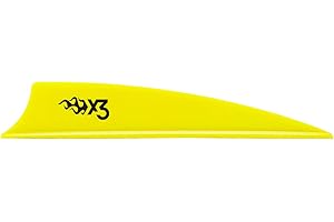 Bohning X3 Vane, 3", Neon Yellow, 36pk