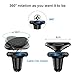 FLOVEME Magnetic Phone Car Mounts Holder - Air Vent Car Mount with [4 Magnetic Metal Plates] Magnet Cell Phone Holders for Car Cradle Stand for iPhone Xs Max XR X 8 7 6 Samsung S9 S8 Plus S7, Black