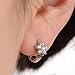 Sannysis Fashion Women Silver Plated Crystal Rhinestone Stud Earrings ¡­