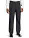 Savane Men's Pleated Select Edition Crosshatch Dress Pant, Dark Navy, 36W x 34L