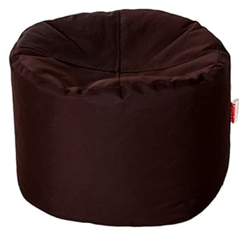 Comfy Bean Bags Bean Bag Footrest Medium Without Fillers Cover (Brown)