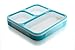 Bento Lunch Box by Lifemark Labs - Stylish Leakproof Lunch Kit with 3 Compartments - For Kids & Adults - Easy Portion Control - Container is Dishwasher & Microwave Friendly