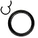 NewkeepsR 12G×10mm Black Large Gauge Prince Albert 316L Surgical Steel Septum Hinged Clicker Segment Orbital Conch Rings