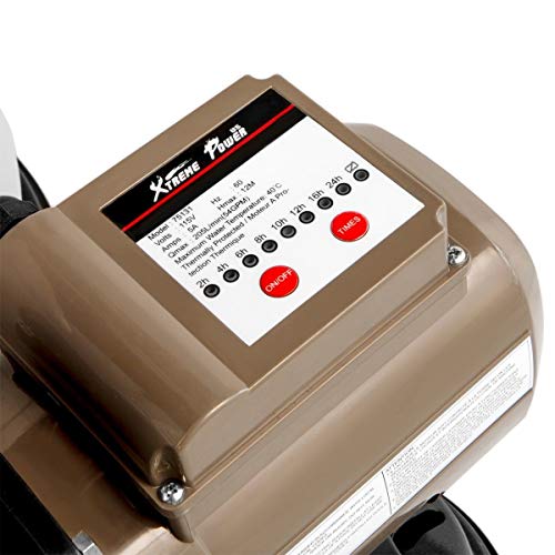 XtremepowerUS 16" Sand Filter Pump for Above Ground Swimming Pool, 3/4 HP 3,100 GPH Pool Pump with 24-Hour Timer, 6-Way Multi-Port Valve, Up to 15,000 Gallons