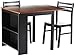 Persia 3-piece Breakfast Dining Set Brown and Black