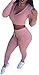 Jiujiuyi Women's 2 Pieces Cotton Hoody Sweatpant Set