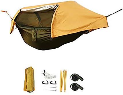 CreHouse Hammock with Mosquito Net and Rainfly Rain Cover (Orange)