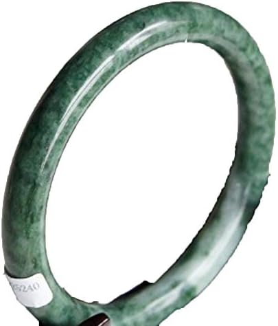 KTT Genuine Green Jade bracelet Women Natural Gemstones Healing Energy round Bangle