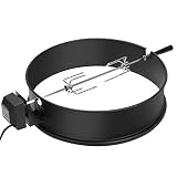 onlyfire 22-1/2-Inch Charcoal Kettle Rotisserie Ring Kit for Weber Char Broil Masterbuilt and Other Models