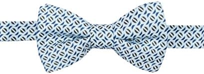 Ryan Seacrest Distinction Men's Euclid Neat Pre-Tied Bow Tie (One Size, Light Aqua)