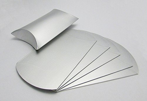 Ocg Sm Silver Pillow Boxes 90pcs With Laminated And Embossed